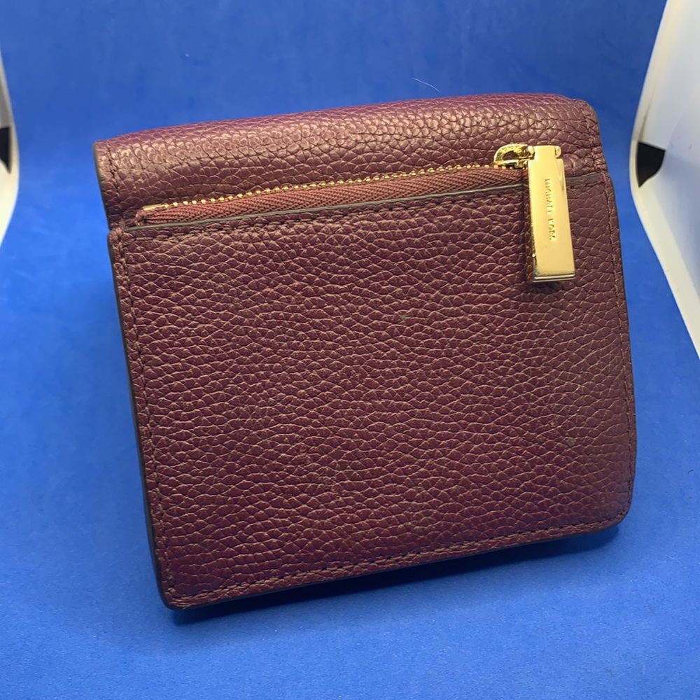 Michael Kors Flap Wallet Mercer Pebbled (Damson) 32T7GM9D1L-599 4in1‎ Carryall - Picture 4 of 10
